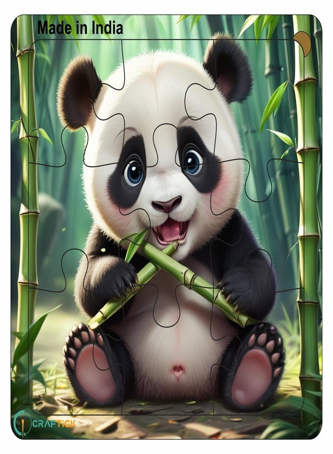 Craftick® Animals Toys Jigsaw Puzzles Educational Fun for Kids Ages 2 and Up (9 Pieces - Set of 6 Animals Puzzle) | Return Gift | Perfect First Puzzle Toy | Birthday Gift for Girls and Boys - Image 5